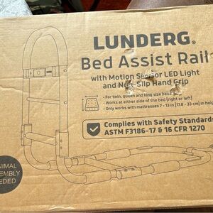 Lunderg Bed Assist Rail with Motion Sensor LED Light